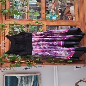 Ultimate Party Dancing Black and Purple Dress